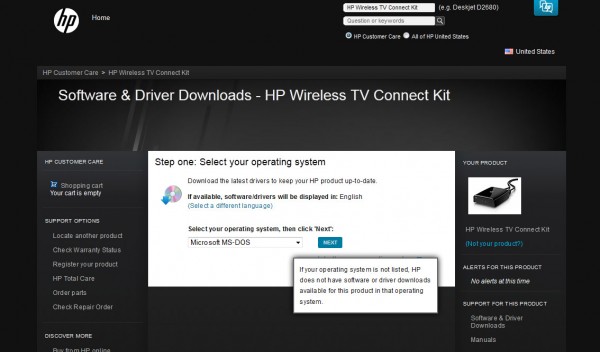 hp-wireless-tv-connect-support